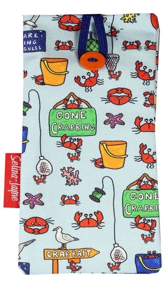 Gone Crabbing Soft Glasses Case by Selina-Jayne