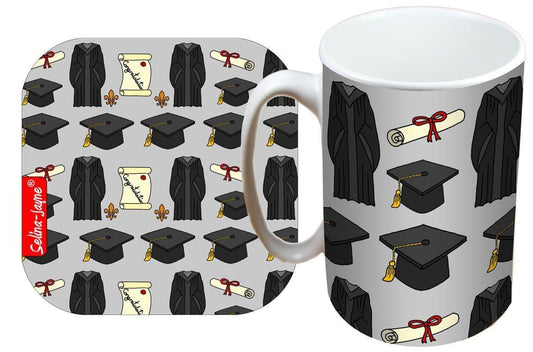 Graduation Mug and Coaster Gift Set by Selina-Jayne