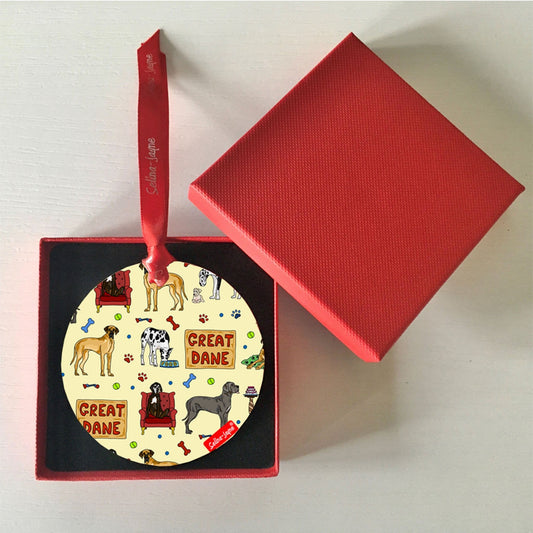 Great Dane Dog Hanging Decoration by Selina-Jayne