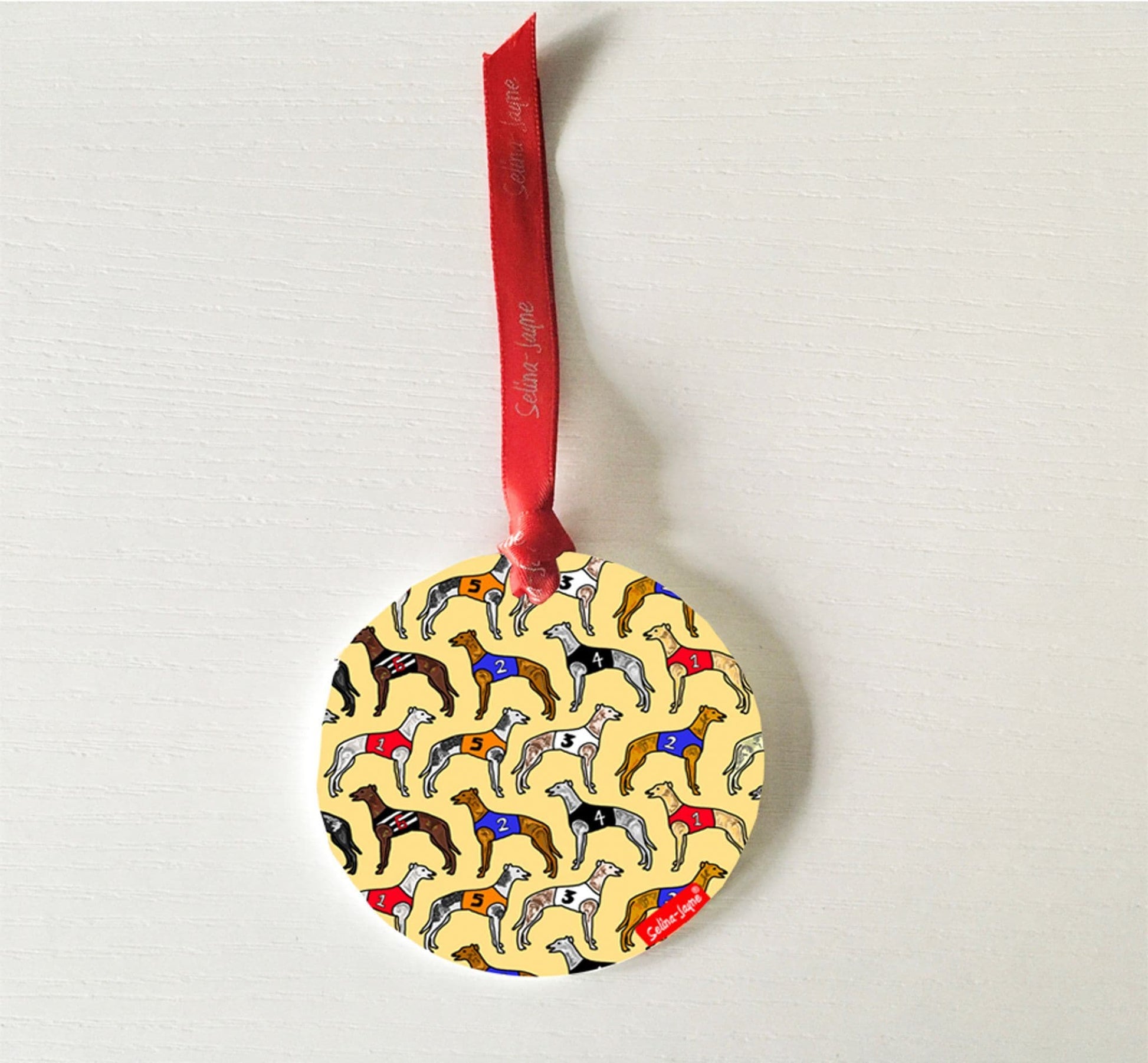 Greyhounds Hanging Decoration by Selina-Jayne