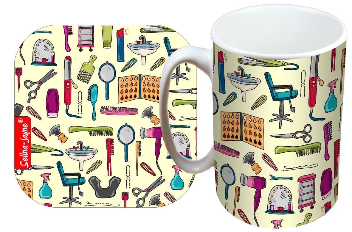 Hairdressing Mug and Coaster Gift Set by Selina-Jayne