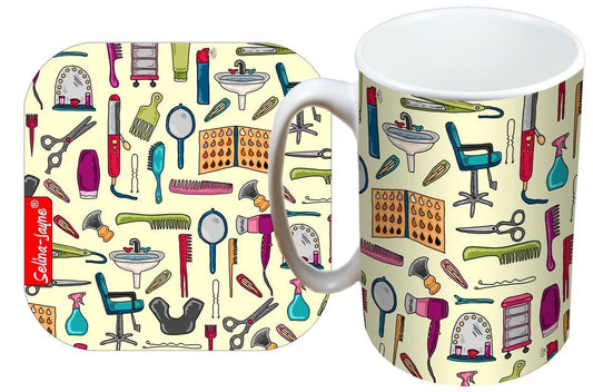 Hairdressing Mug and Coaster Gift Set by Selina-Jayne