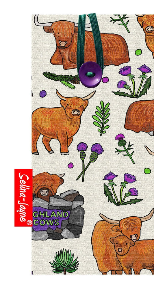 Highland Cows Glasses Case Soft Fabric by Selina-Jayne