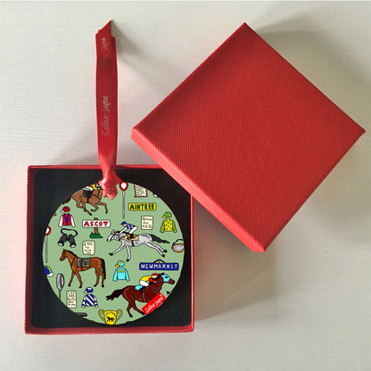 Horse Racing Hanging Decoration by Selina-Jayne