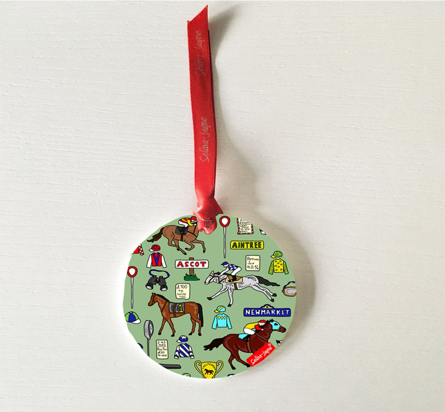 Horse Racing Hanging Decoration by Selina-Jayne