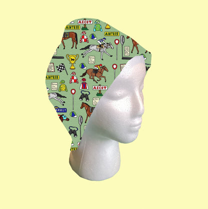 Horse Racing Scrub Cap by Selina-Jayne