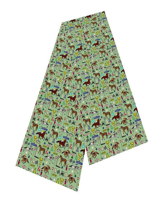 Horse Racing Silk Scarf by Selina-Jayne