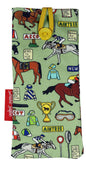 Horse Racing Soft Glasses Case by Selina-Jayne