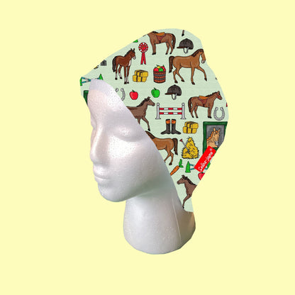 Horses Scrub Cap by Selina-Jayne