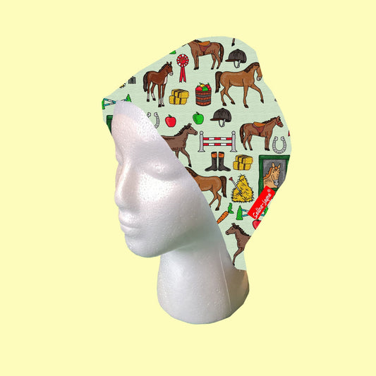 Horses Scrub Cap by Selina-Jayne