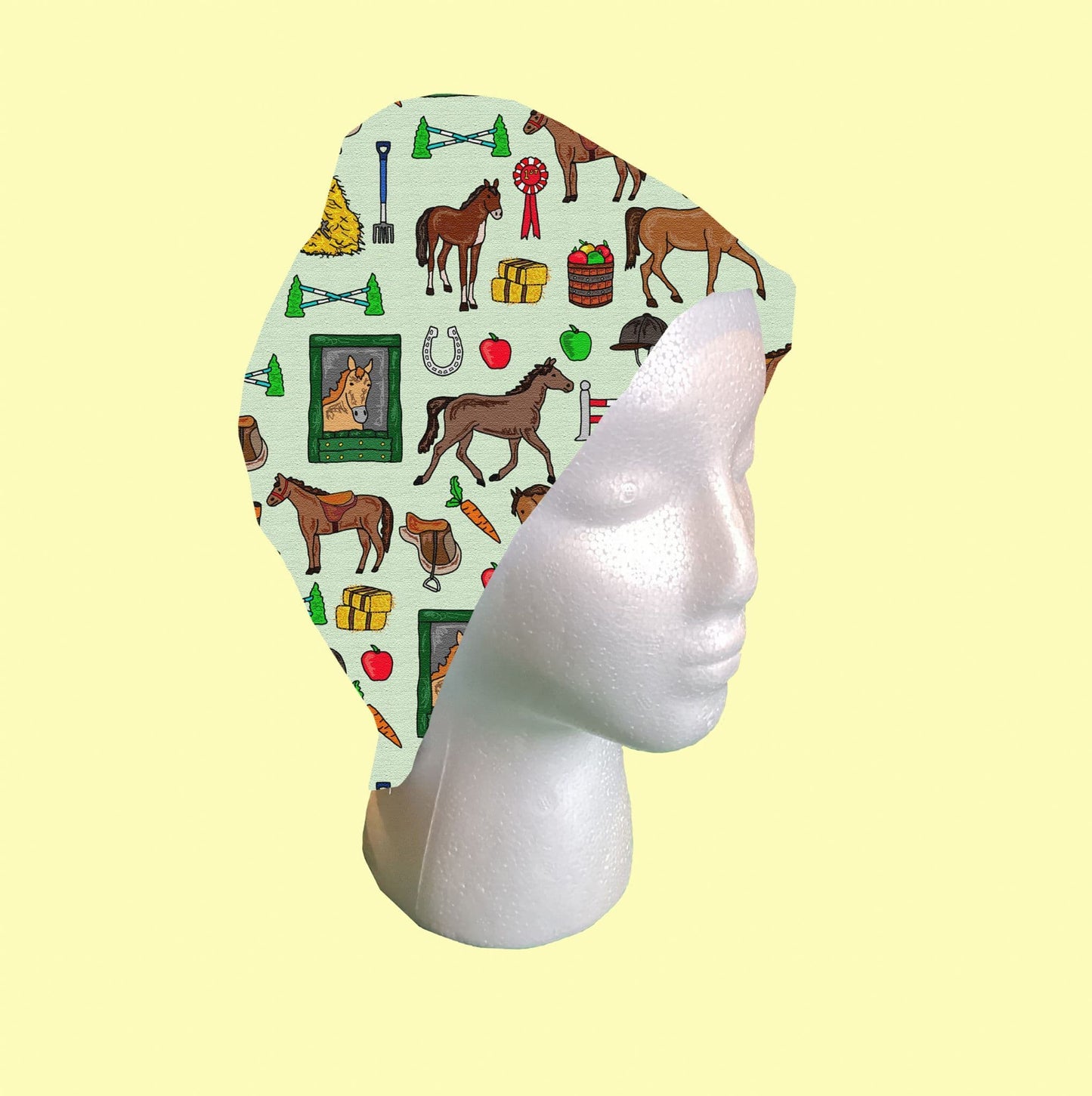 Horses Scrub Cap by Selina-Jayne