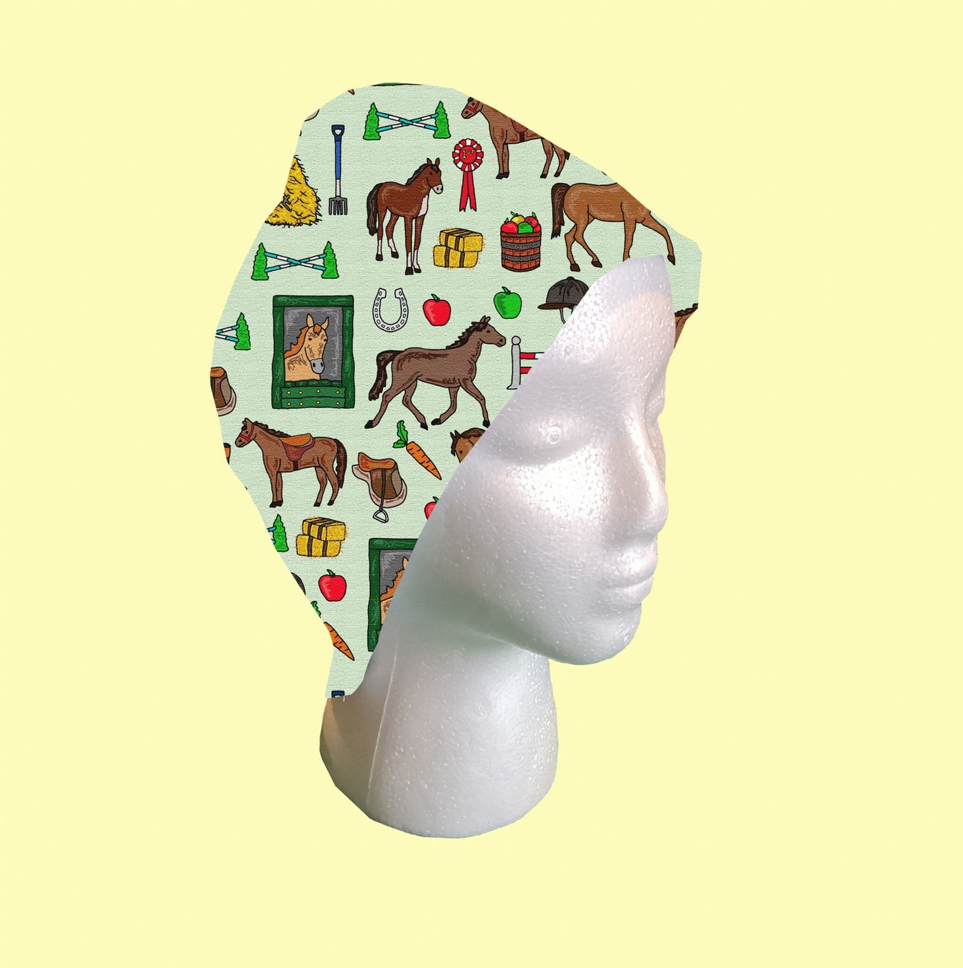 Horses Scrub Cap by Selina-Jayne