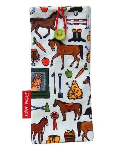 Horses Soft Glasses Case by Selina-Jayne