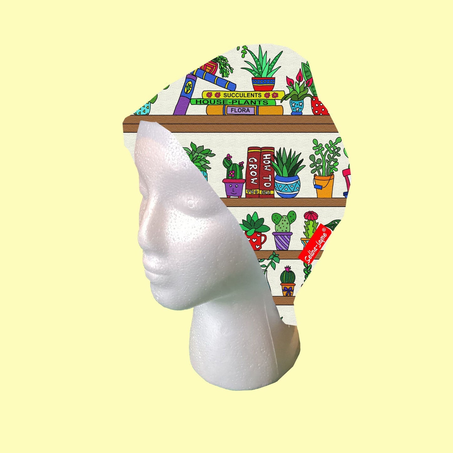 House Plants Scrub Cap by Selina-Jayne