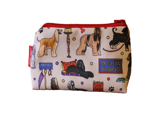Afghan Hound Makeup Bag