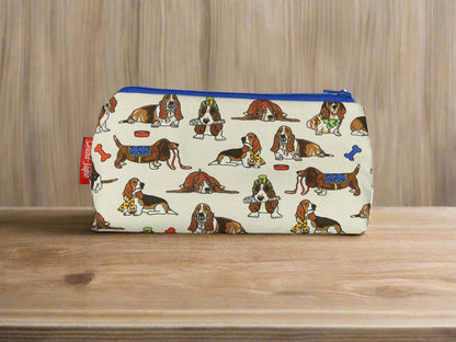 Basset Hound Dog Makeup Bag by Selina-Jayne