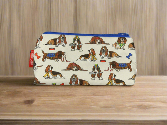 Basset Hound Dog Makeup Bag by Selina-Jayne