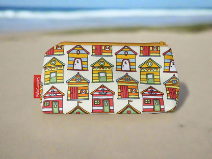 Beach Huts Makeup Bag by Selina-Jayne