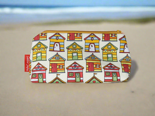 Beach Huts Makeup Bag by Selina-Jayne