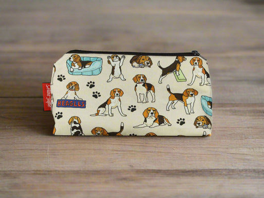 Beagles Dog Makeup Bag by Selina-Jayne