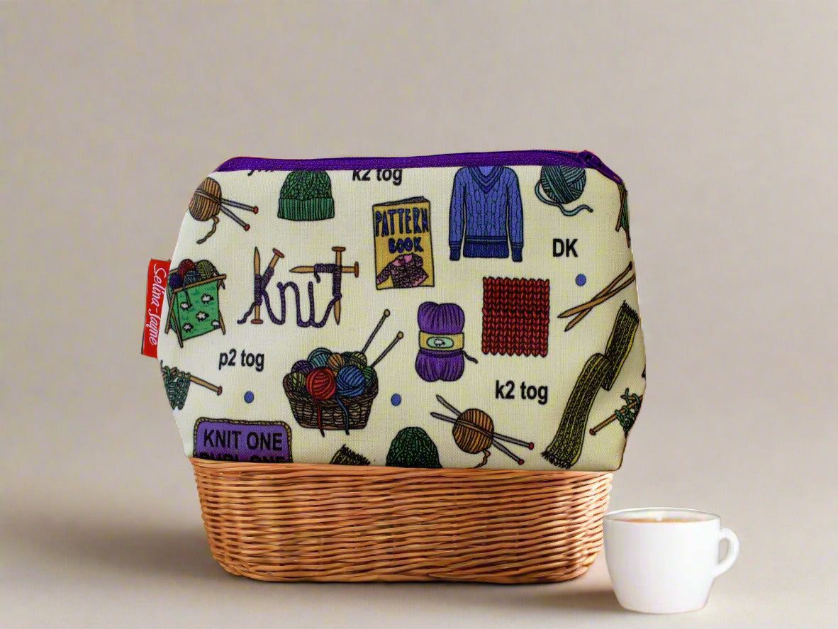 Knitting Makup Bag by Selina-Jayne