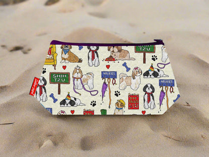 Shih Tzu Dog Makeup Bag by Selina-Jayne