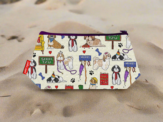 Shih Tzu Dog Makeup Bag by Selina-Jayne