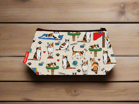 Calico Cats Makeup Bag by Selina-Jayne