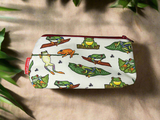 Frogs Makeup Bag by Selina-Jayne