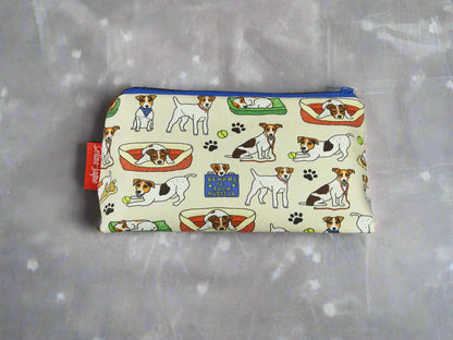 Jack Russell Dog Makeup Bag by Selina-Jayne