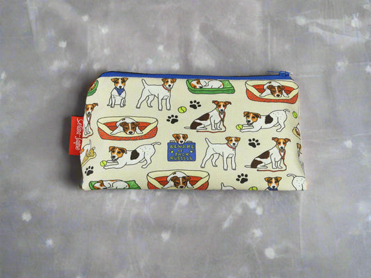 Jack Russell Dog Makeup Bag by Selina-Jayne