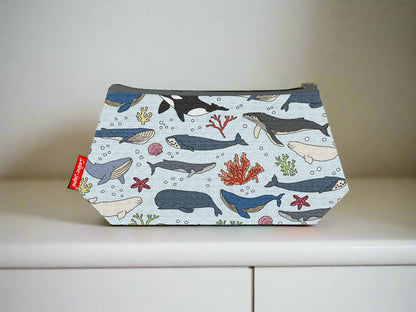 Whales Makeup Bag by Selina-Jayne