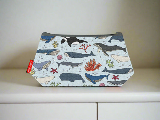 Whales Makeup Bag by Selina-Jayne
