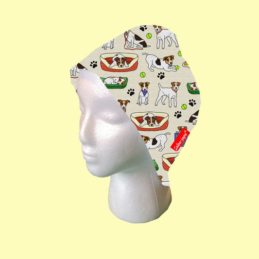 Jack Russell Scrub Cap by Selina-Jayne