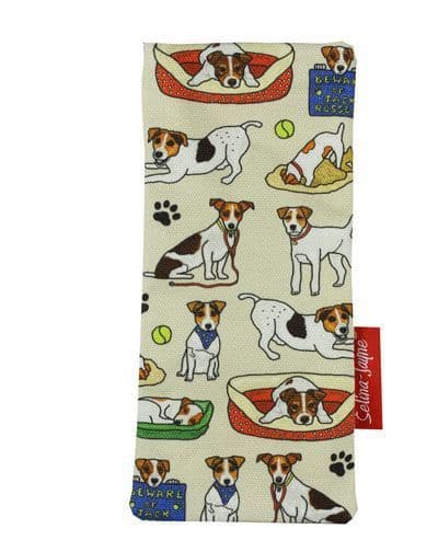 Jack Russell Soft Glasses Case by Selina-Jayne