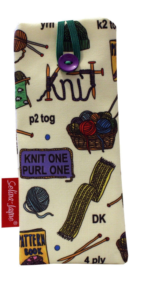 Knitting Soft Fabric Glasses Case by Selina-Jayne