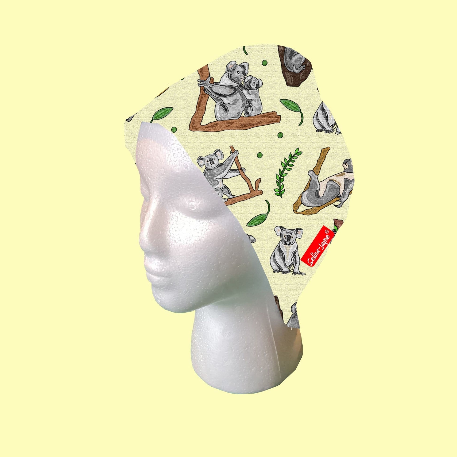 Koala Bear Scrub Cap by Selina-Jayne