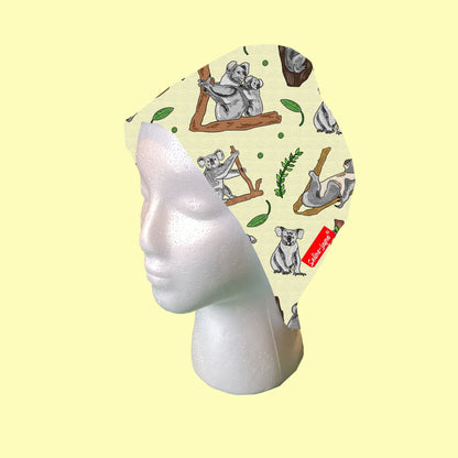 Koala Bear Scrub Cap by Selina-Jayne