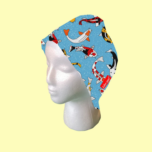 Koi Carp Scrub Cap by Selina-Jayne