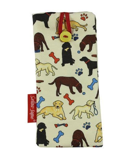 Labrador Dogs Soft Glasses Case by Selina-Jayne