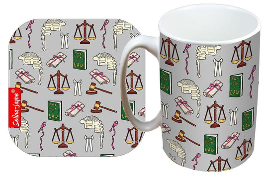 Lawyers Mug and Coaster Gift Set by Selina-Jayne