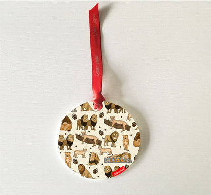 Lions Hanging Decoration by Selina-Jayne