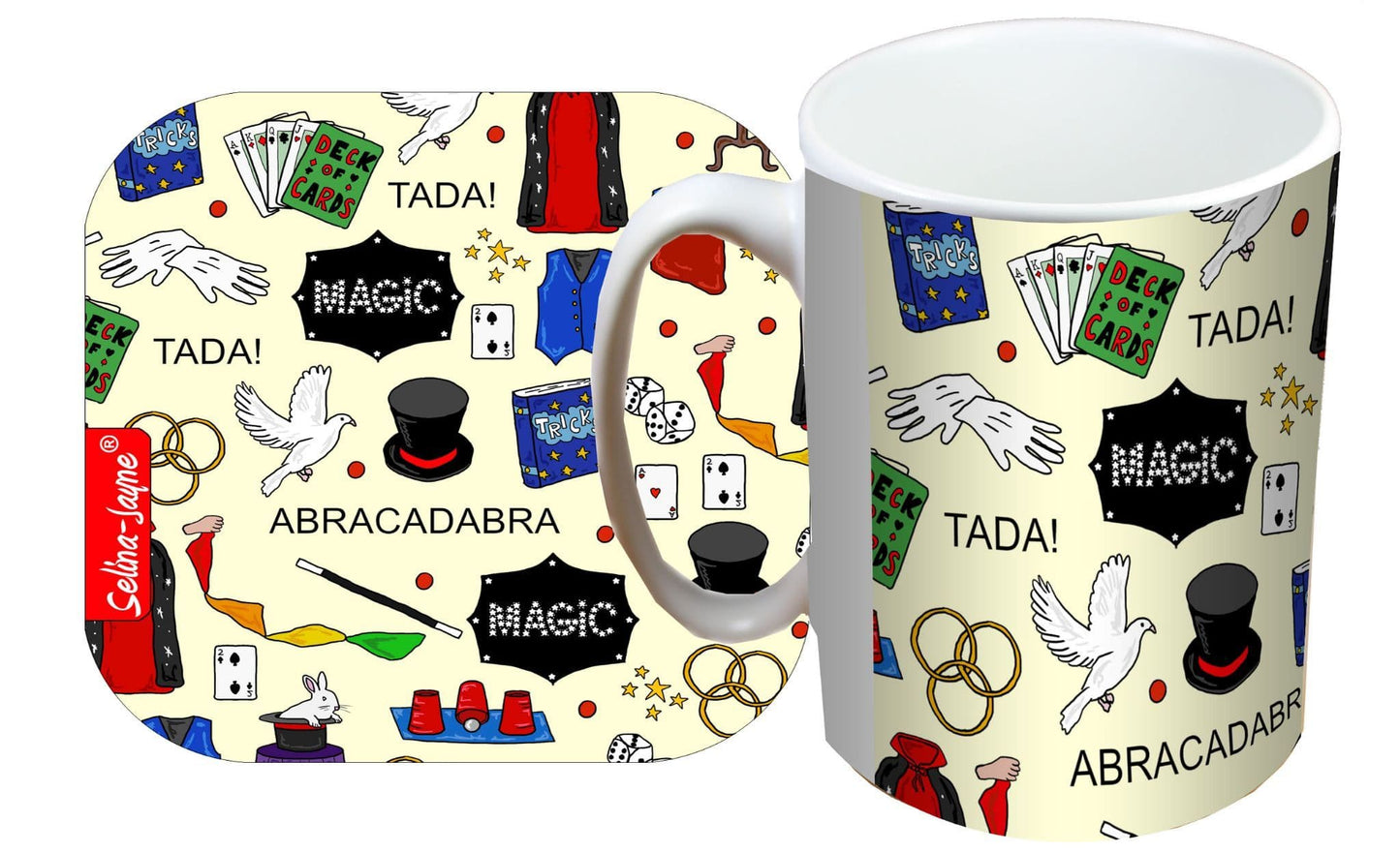 Magician Mug and Coaster Gift Set by Selina-Jayne