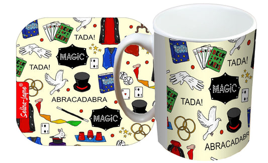 Magician Mug and Coaster Gift Set by Selina-Jayne