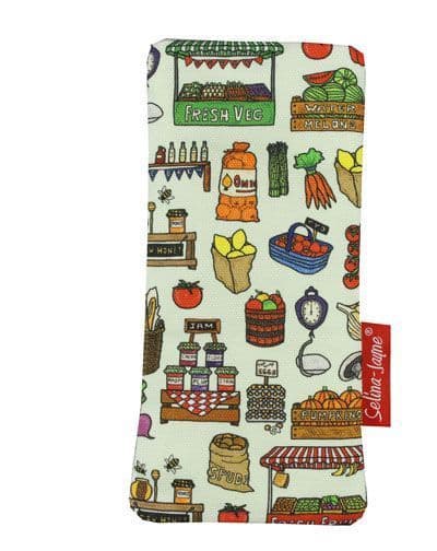 Market Day Soft Glasses Case by Selina-Jayne