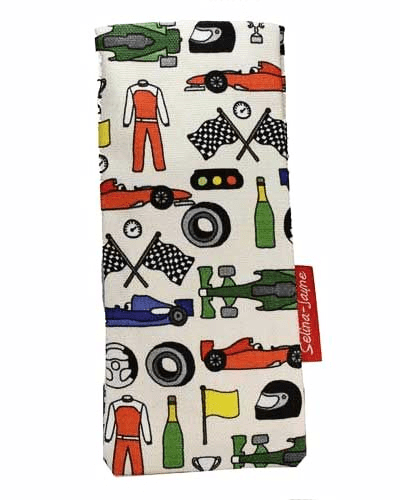 Motor Racing Soft Glasses Case by Selina-Jayne