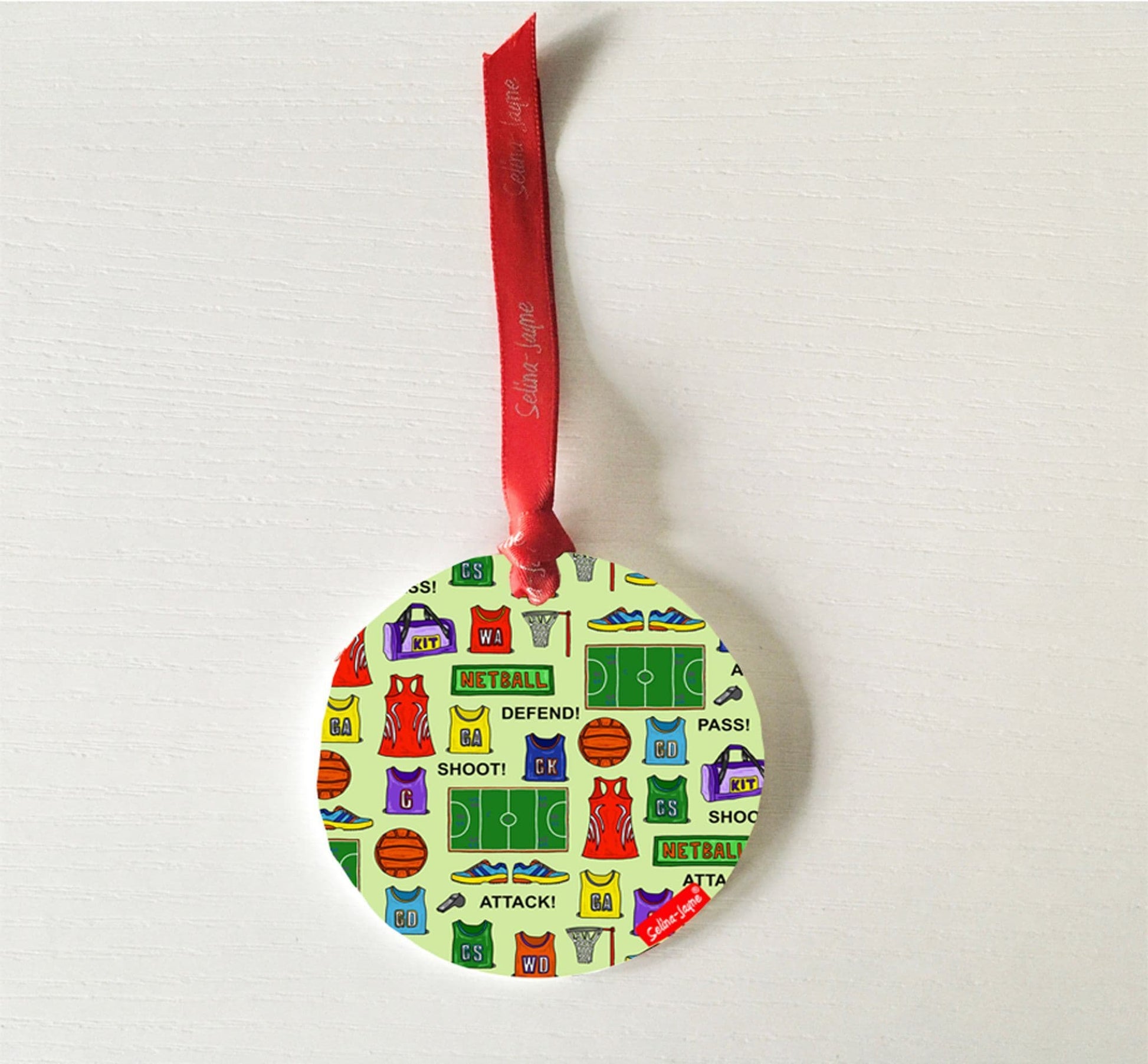 Netball Hanging Decoration by Selina-Jayne