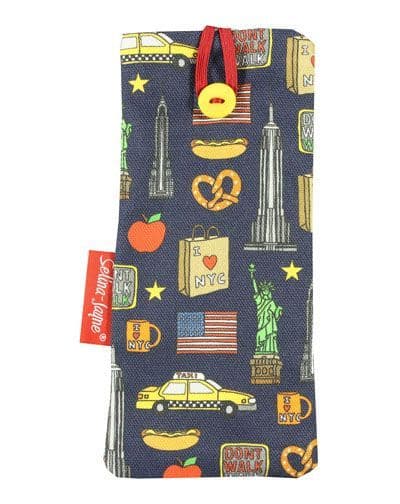 New York City Soft Glasses Case by Selina-Jayne