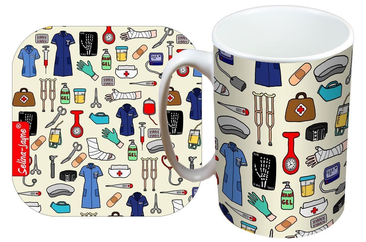 Nurse Mug and Coaster Gift Set by Selina-Jayne