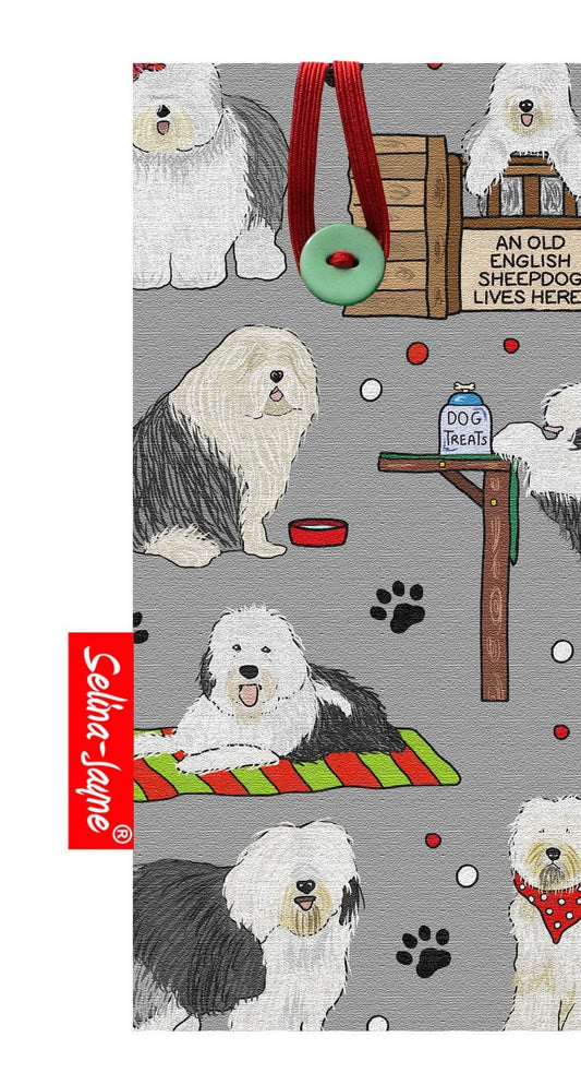 Old English Sheepdog Soft Glasses Case by Selina-Jayne
